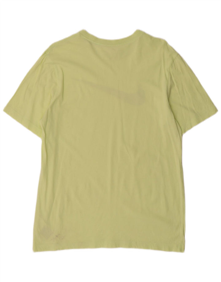 Tricou grafic Nike pentru bărbați Top din bumbac verde mediu