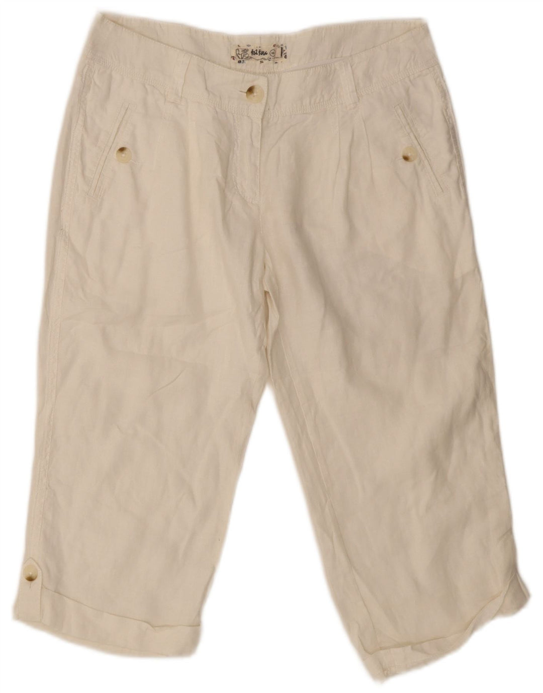 Pantaloni Capri pentru bărbați Fat Face UK 10 Small W32 L23 Alb