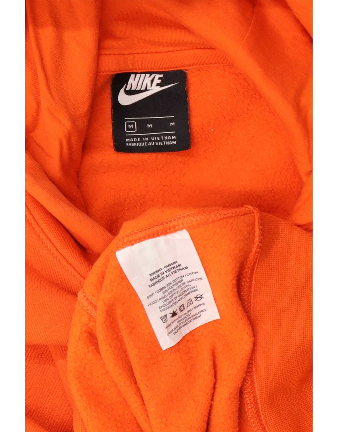 Pulover Nike pentru bărbați, bumbac portocaliu mediu