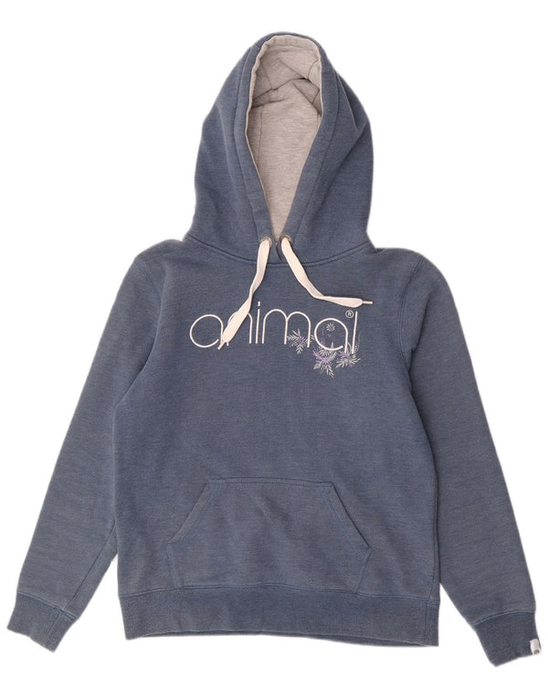 Pulover cu glugă cu grafic pentru damă Animal UK 12 Medium Bluemarin Floral Bumbac