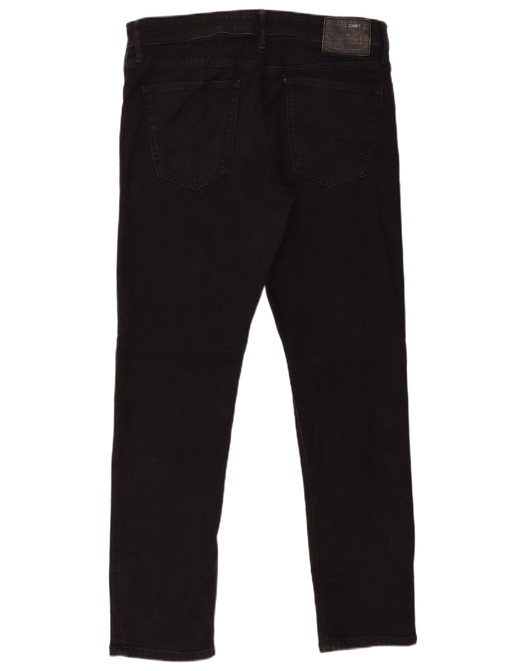 Blugi slim pentru bărbați Jack & Jones W34 L32 bumbac negru