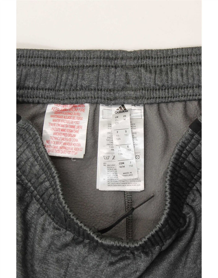 Pantaloni de trening Adidas Climawarm pentru baieti 11-12 ani poliester gri