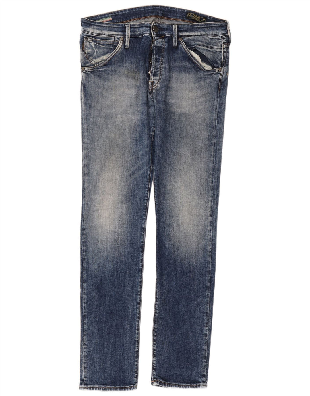 Blugi slim pentru bărbați Jack & Jones W36 L33 albastru