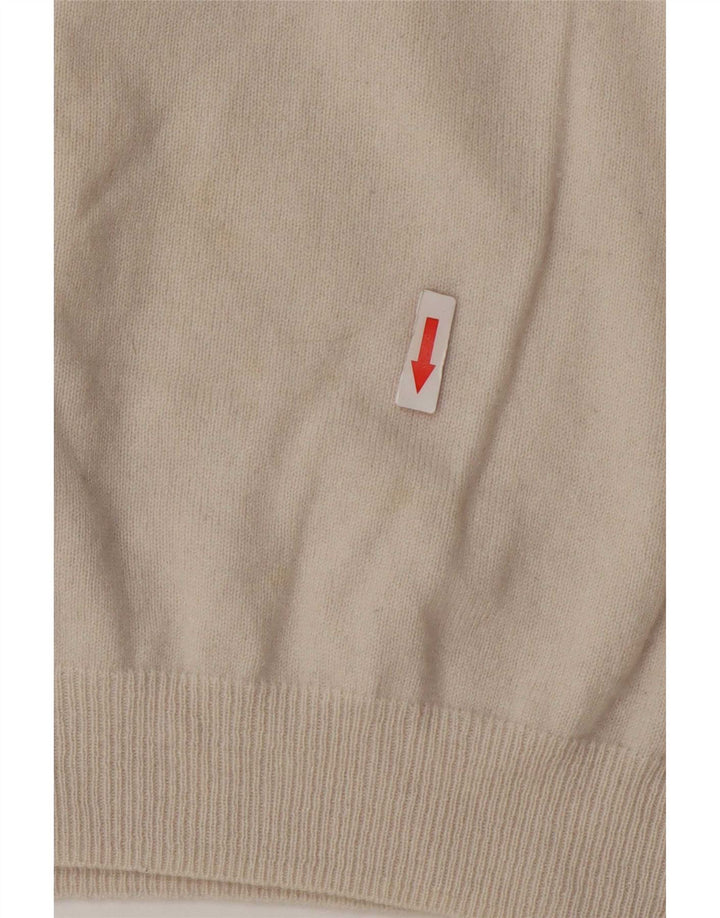 Pulover pentru femei Massimo Dutti cu gât rulat din lână mare, bej, UK 16