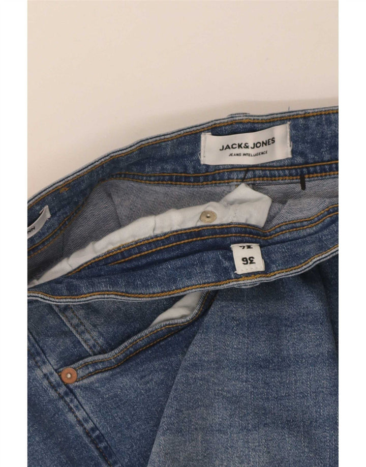 Blugi Jack & Jones GLENN Slim pentru bărbați W36 L34 albaștri