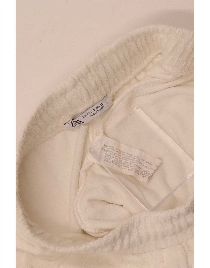 Pantaloni scurti sport Zara pentru femei UK 10 Small White