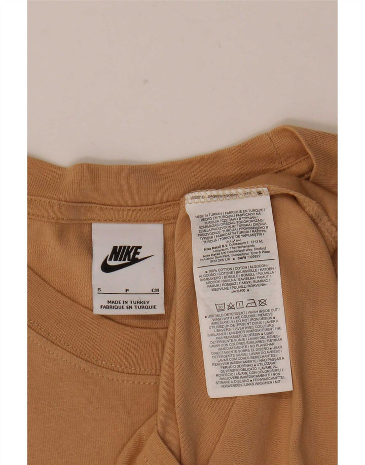 Tricou grafic pentru bărbați Nike Top mic, bej, bumbac