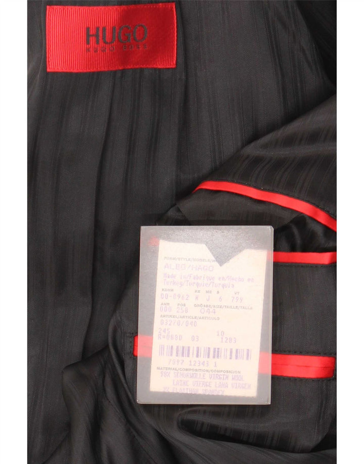 Blazer pentru bărbați Hugo Boss cu 3 nasturi EU 44 XS Lână virgină gri