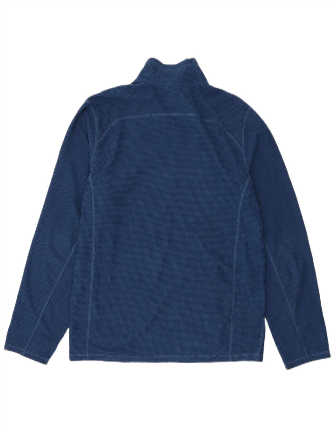 Pulover din lână The North Face pentru bărbați, cu fermoar și gât, poliester bleumarin mediu