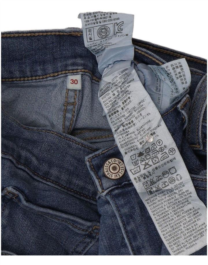 Blugi Capri drepti pentru femei Levi's W30 L22 Bumbac albastru