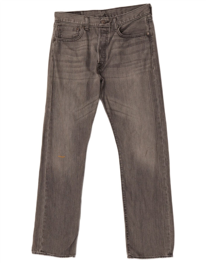 Blugi drepti pentru bărbați Levi's 501 W32 L30 bumbac gri