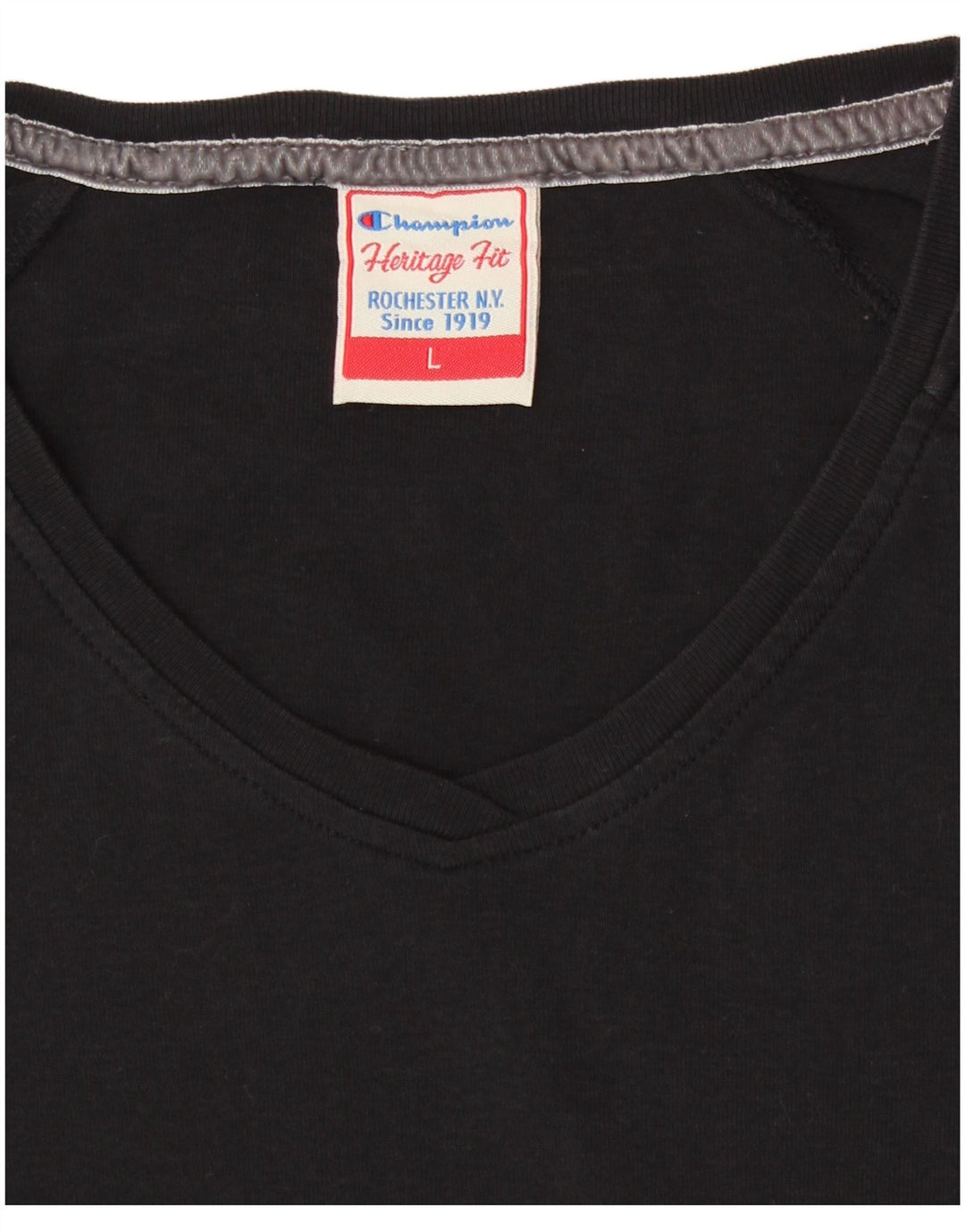 CHAMPION pentru femei Heritage Fit Top cu mânecă lungă UK 14 mare negru