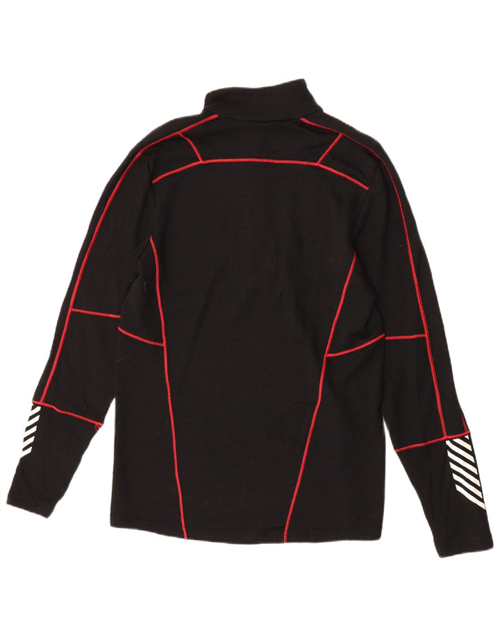 Trening Helly Hansen pentru bărbați, cu fermoar și gât, cu pulover, mediu, negru, geometric