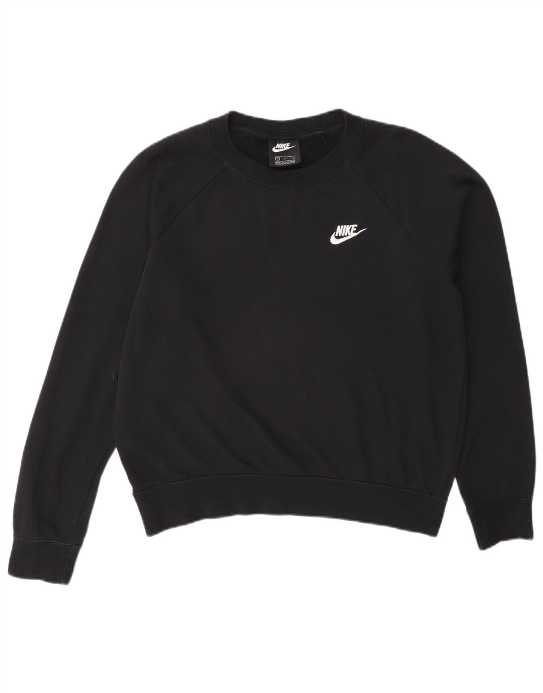 Pulover supradimensionat pentru femei Nike UK 10 Bumbac negru mic