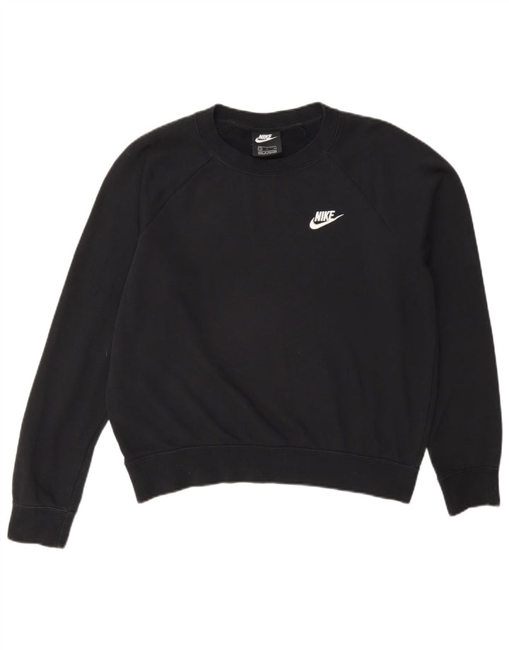 Pulover supradimensionat pentru femei Nike UK 10 Bumbac negru mic