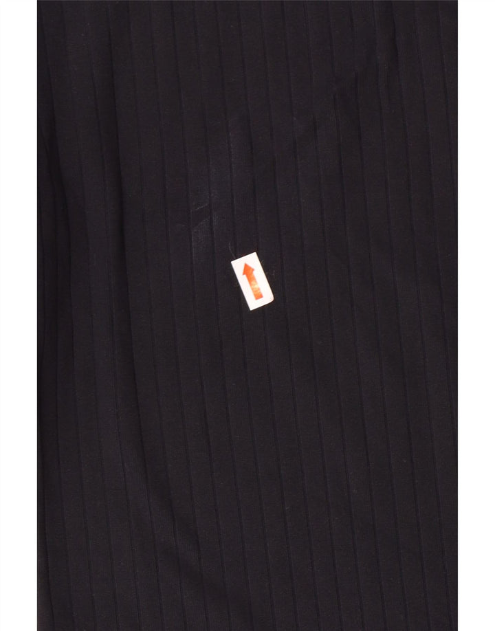 CALVIN KLEIN JEANS Top pentru femei cu mânecă lungă UK 12 Mediu Bleumarin Poliamidă