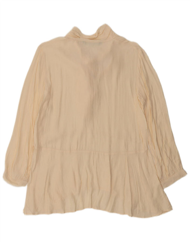 Bluză supradimensionată cu cravată în față pentru femei Zara UK 10 Small Off White