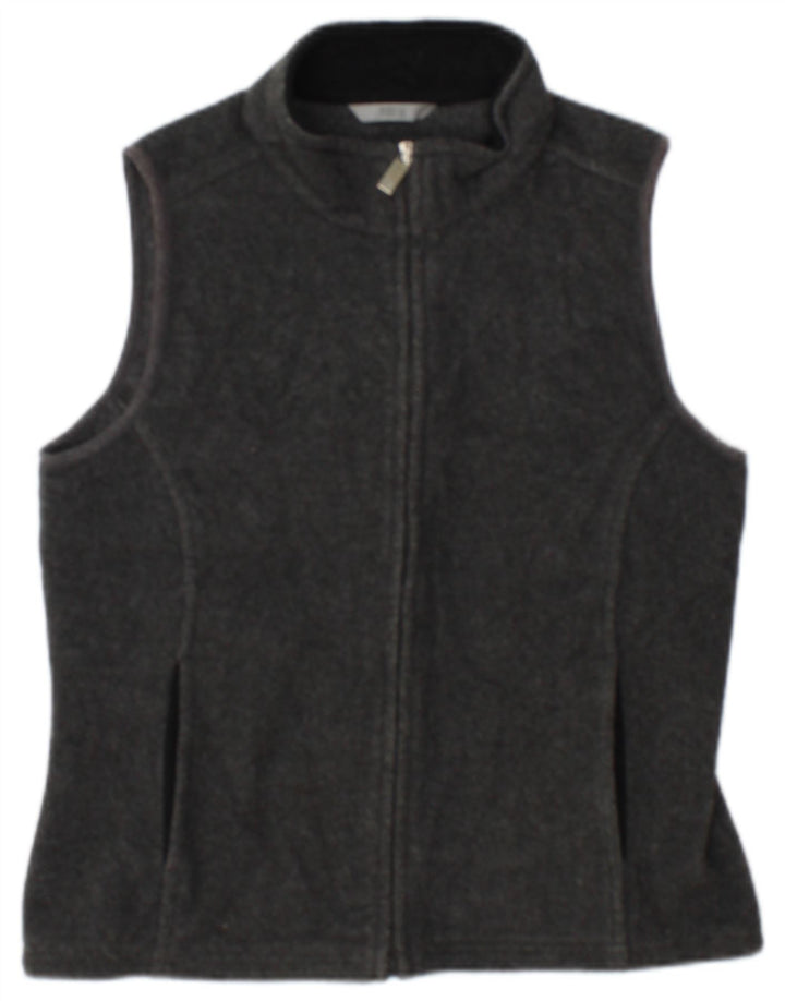 Marks & Spencer pentru femei Fleece Gilet UK 10 Small Gri Poliester