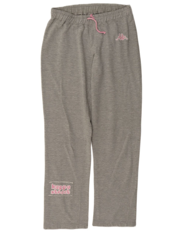 Pantaloni de trening grafic Kappa pentru femei UK 10, bumbac cu pete gri mici