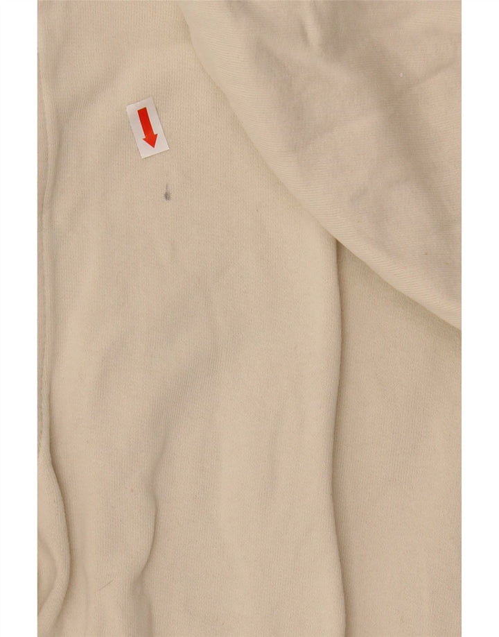 Pulover KAPPA pentru femei de antrenament cu glugă cu grafică UK 14, bumbac alb mediu mediu