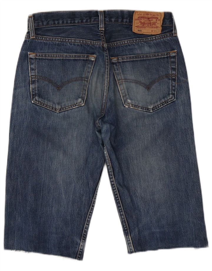 Bermudă pentru bărbați LEVI'S 501 denim, W32, bumbac albastru mediu