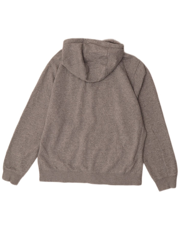 Pulover Nike pentru bărbați, cu formă regulată, cu fermoar, bumbac mare, gri