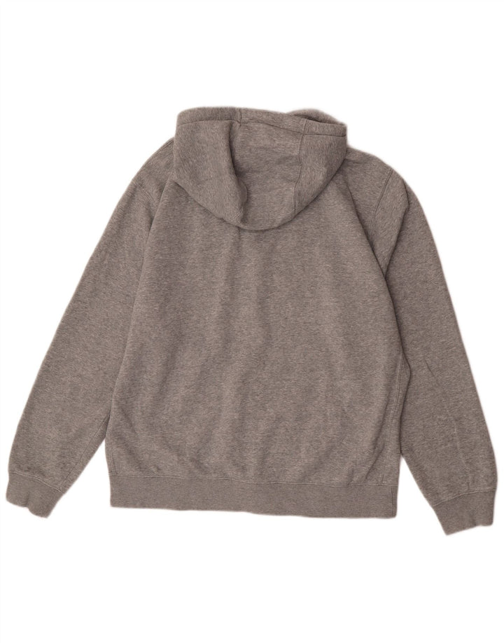 Pulover Nike pentru bărbați, cu formă regulată, cu fermoar, bumbac mare, gri