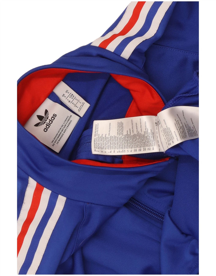 Trening pentru bărbați Adidas Top Jachetă Mic, albastru, poliester color bloc
