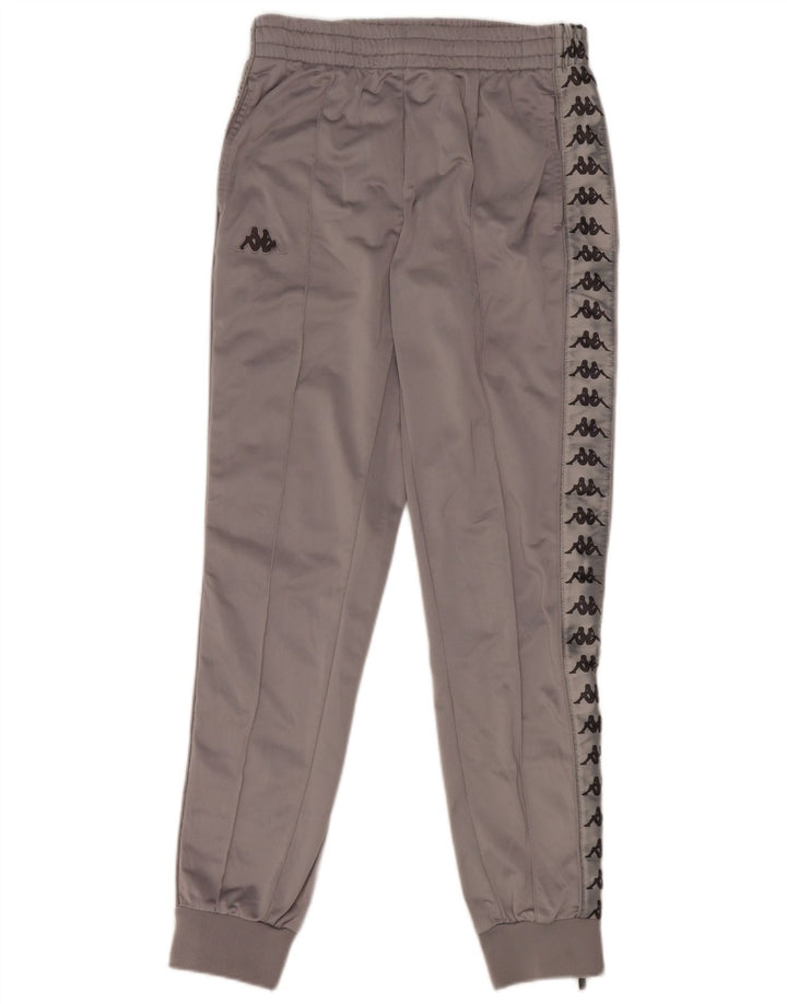 Pantaloni de trening pentru bărbați cu grafică Kappa Pantaloni de jogging Mici, gri, poliester