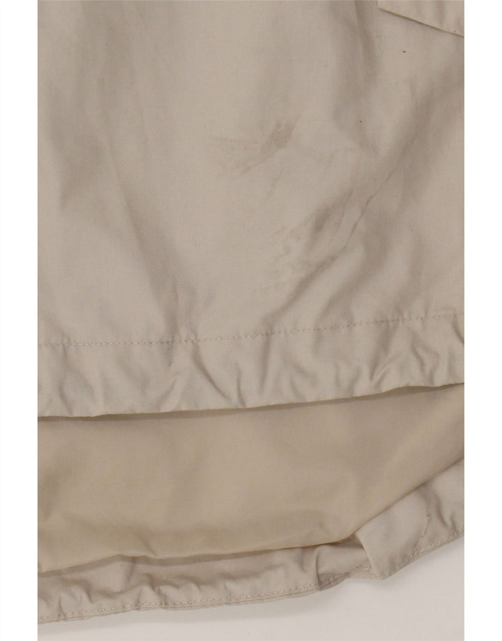 Jachetă Anorak cu glugă grafică Kickers pentru bărbați UK 40, mare, bej, poliester