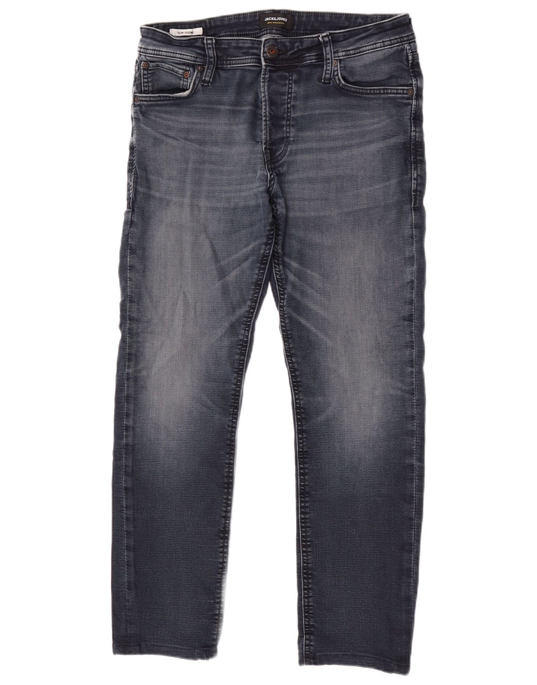 Blugi Jack & Jones GLENN Slim pentru bărbați W33 L30 bumbac albastru