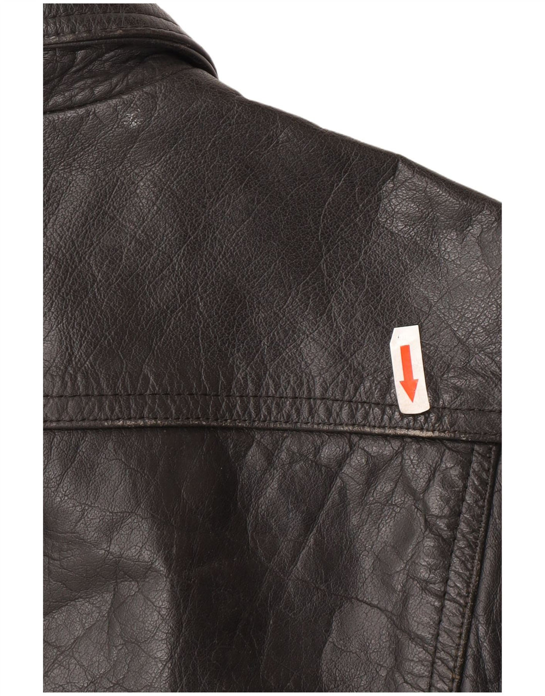Geaca de piele vintage pentru femei IT 42 Medium Black Leather