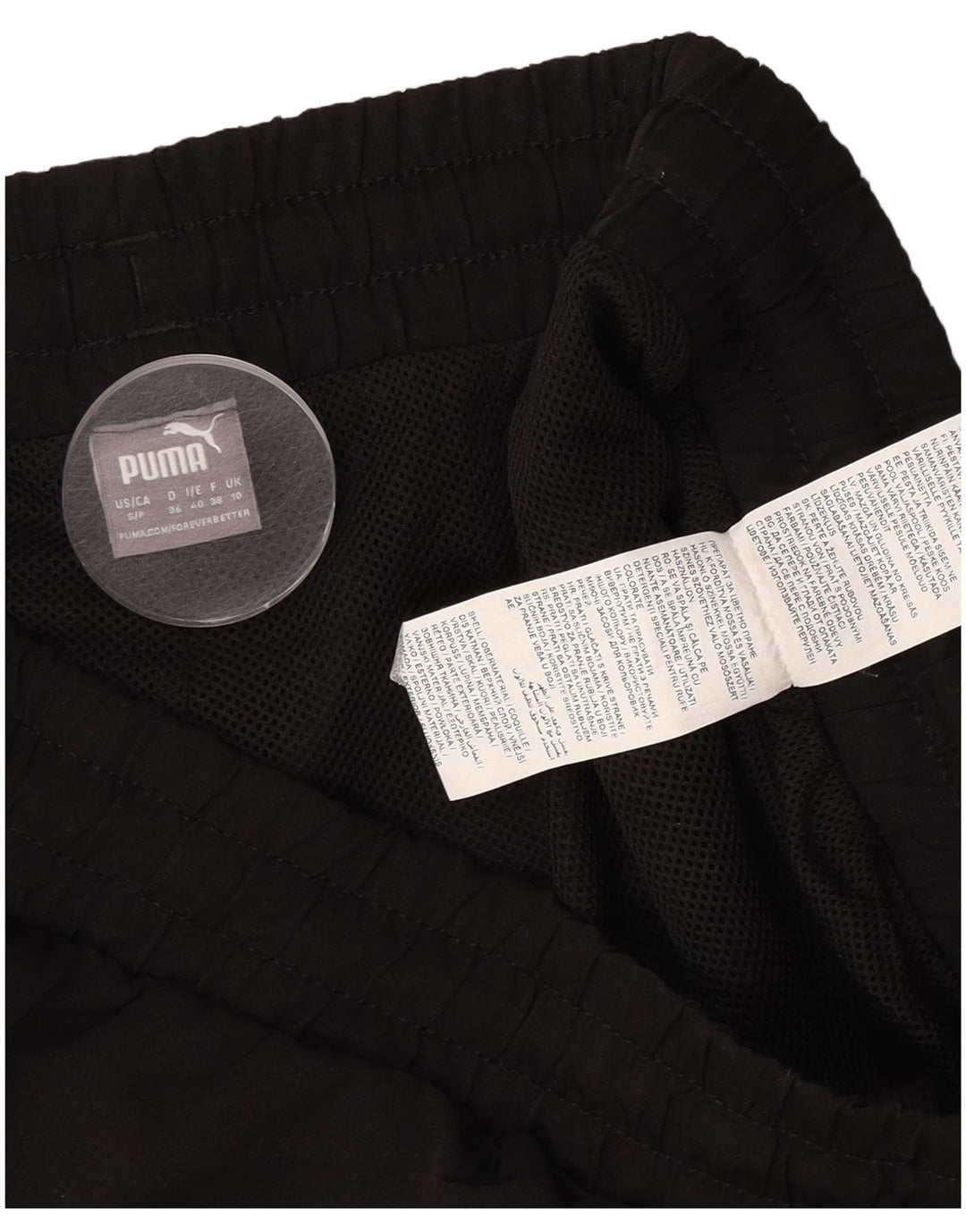 Pantaloni scurti sport Puma pentru femei UK 10 Small Black Poliester