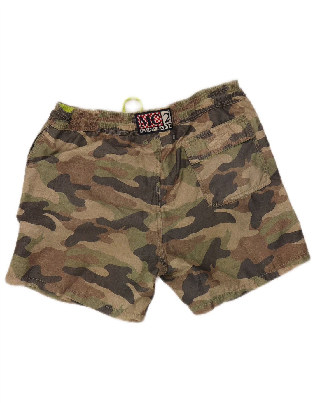 MC2 SAINT BARTH Pantaloni scurți de baie pentru bărbați Poliester kaki mediu