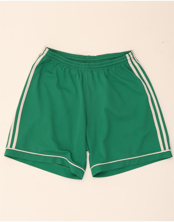 Pantaloni scurți sport pentru bărbați Adidas Climalite, poliester verde mediu