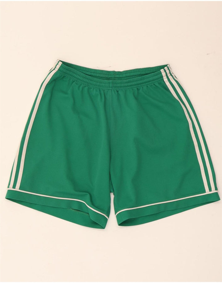 Pantaloni scurți sport pentru bărbați Adidas Climalite, poliester verde mediu