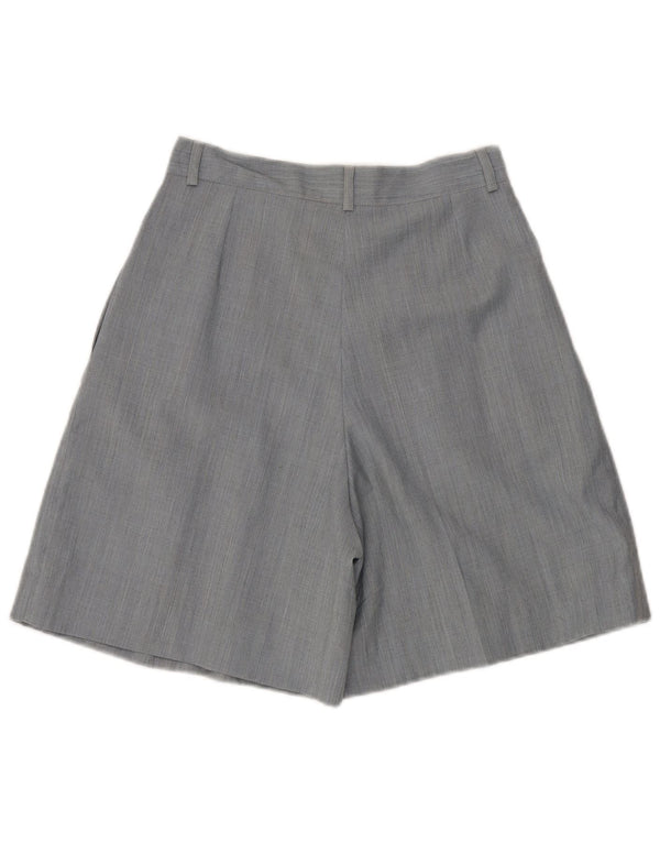 Olivia Hassler Pantaloni scurți casual pentru femei cu talie înaltă IT 42 Medium W28 Lână albastră