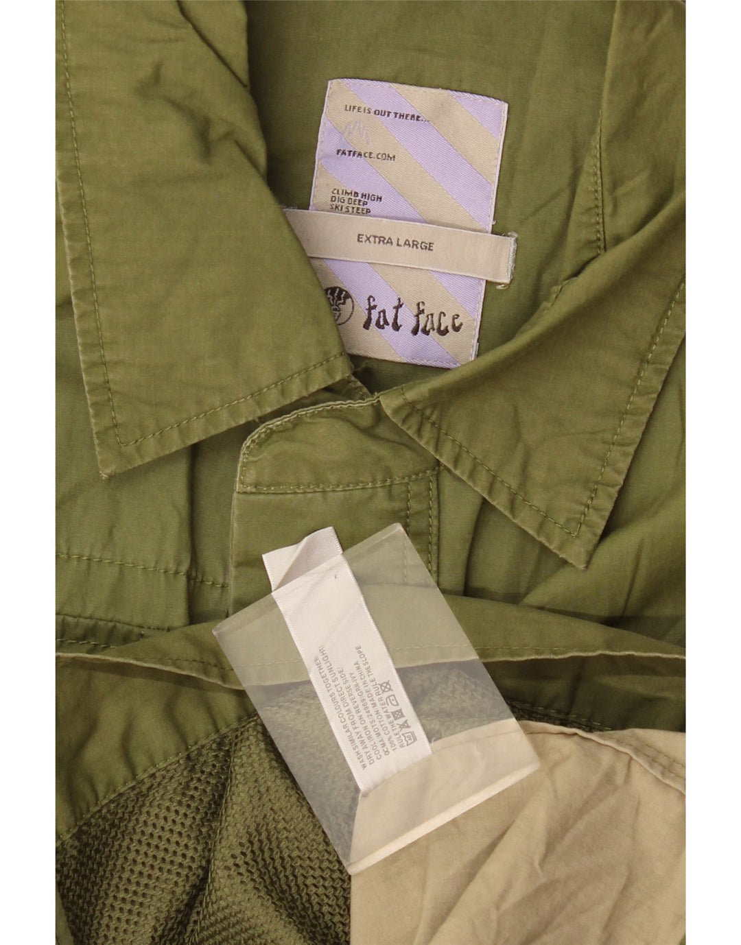 Jachetă pentru bărbați Fat Face UK 42 XL, bumbac verde