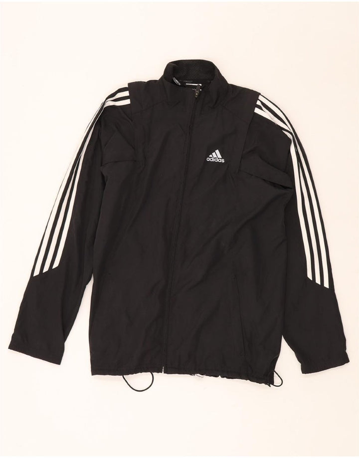 Jachetă de ploaie ADIDAS Climalite pentru bărbați UK 36 Poliester negru mic