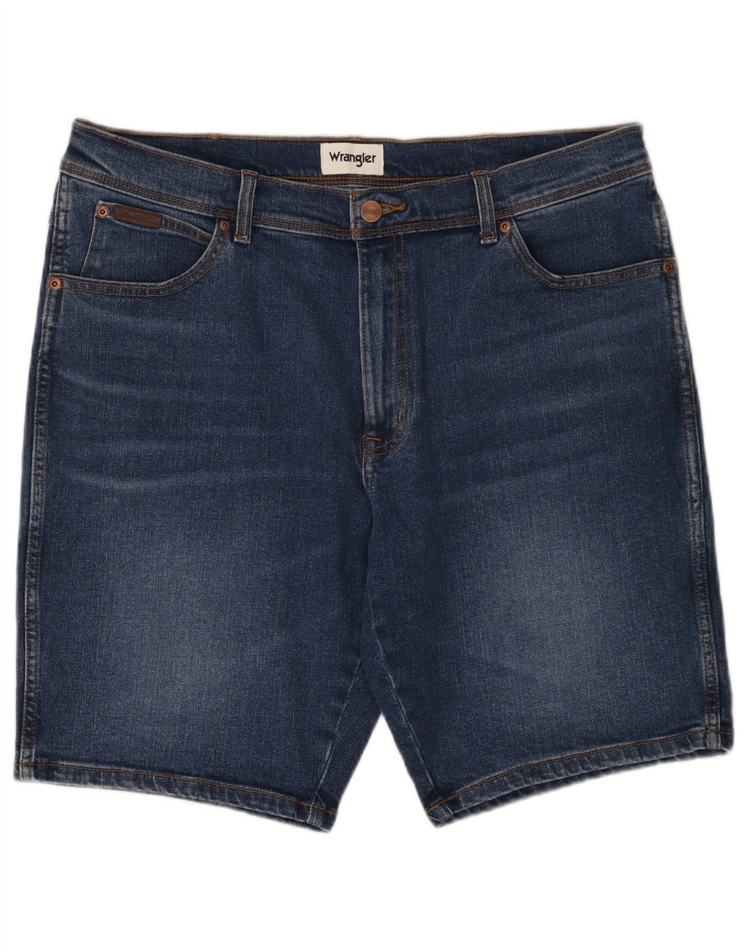 Pantaloni scurți din blugi pentru bărbați Wrangler W36 mari, bumbac, albastru