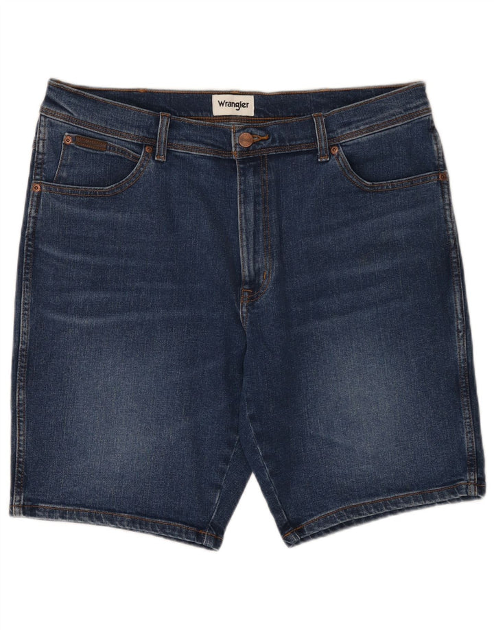 Pantaloni scurți din blugi pentru bărbați Wrangler W36 mari, bumbac, albastru