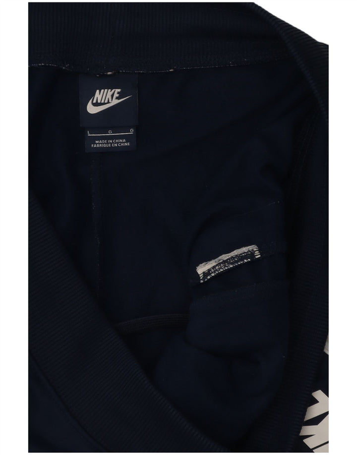 Pantaloni de trening Nike pentru bărbați Pantaloni de jogging mari, bleumarin, poliester color bloc