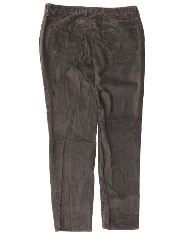 Eddie Bauer Womens Boyfriend Corduroy Trousers US 14 XL W38 L32 Grey