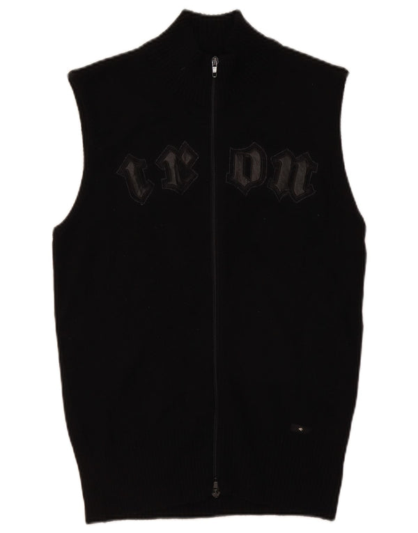 Pulover cardigan fără mâneci pentru femei Energie UK 12 Medium Black Acrylic