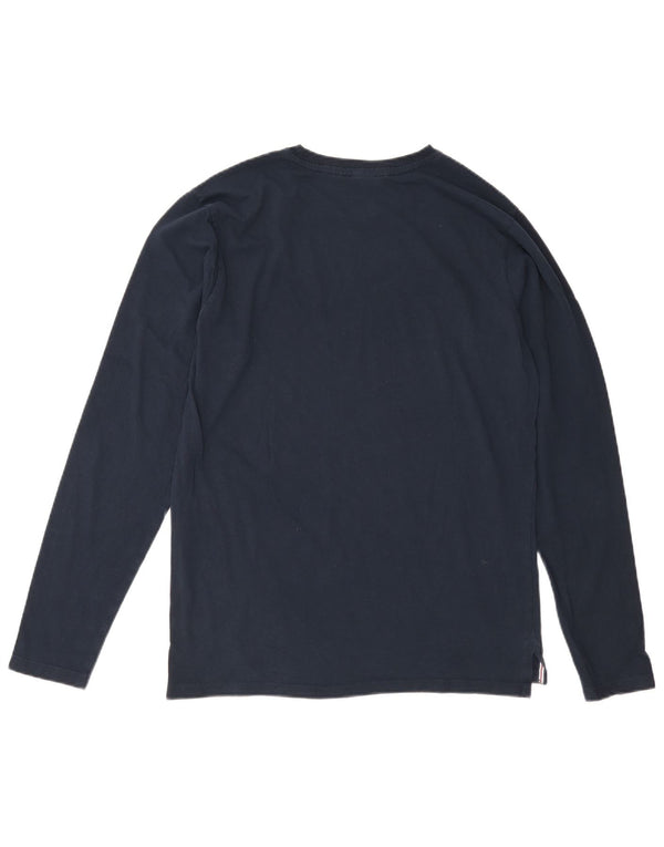 Fila Bărbați Tenis Graphic Top Maneca Lunga IT 50 Medium Bleumarin Bumbac