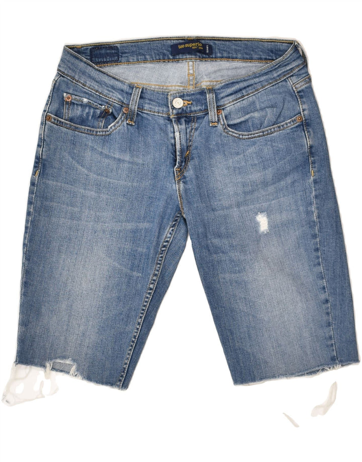 LEVI'S Womens Denim Shorts US 7 Medium W30 Blue Cotton Vintage Levi's and Second-Hand Levi's from Messina Hembry 