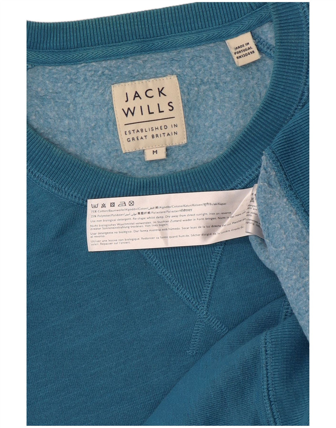 Pulover Jack Wills pentru bărbați cu grafică, bumbac albastru mediu
