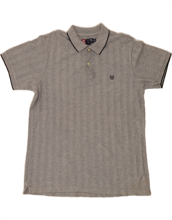 CHAPS Mens Polo Shirt XL Grey Cotton Vintage Chaps and Second-Hand Chaps from Messina Hembry 