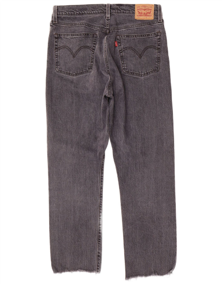 Blugi drepti pentru bărbați LEVI'S 501 W31 L28 bumbac gri