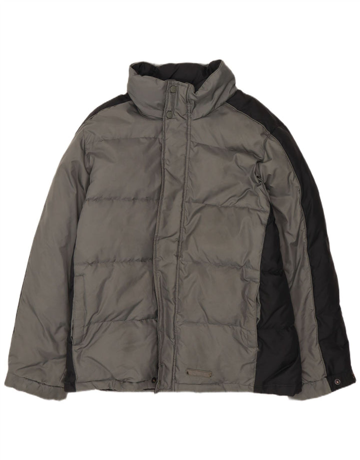 Jachetă căptușită pentru bărbați CHAMPION, cu o formă lejeră, UK 36, gri mic, bloc de culoare